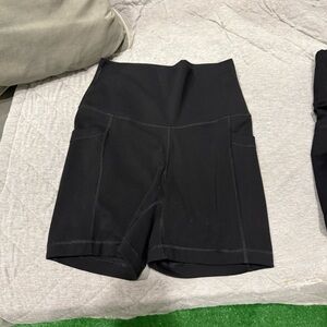 2 women biker shorts